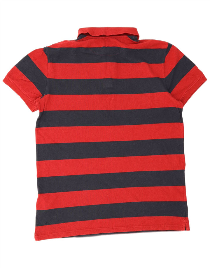 Timberland Polo para hombre de algodón a rayas rojas grandes