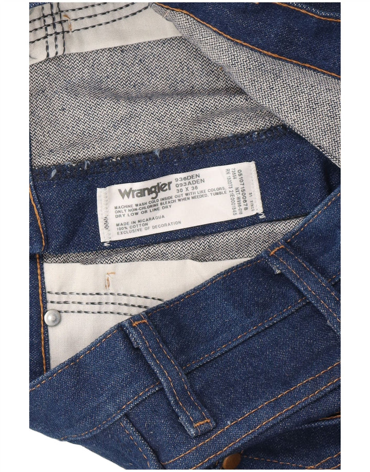 Vaqueros Wrangler Mujer Rectos W30 L36 Azul Algodón