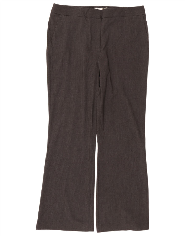 Calvin Klein Pantalones de traje con corte de bota para mujer US 16 XL W38 L32 Poliéster gris