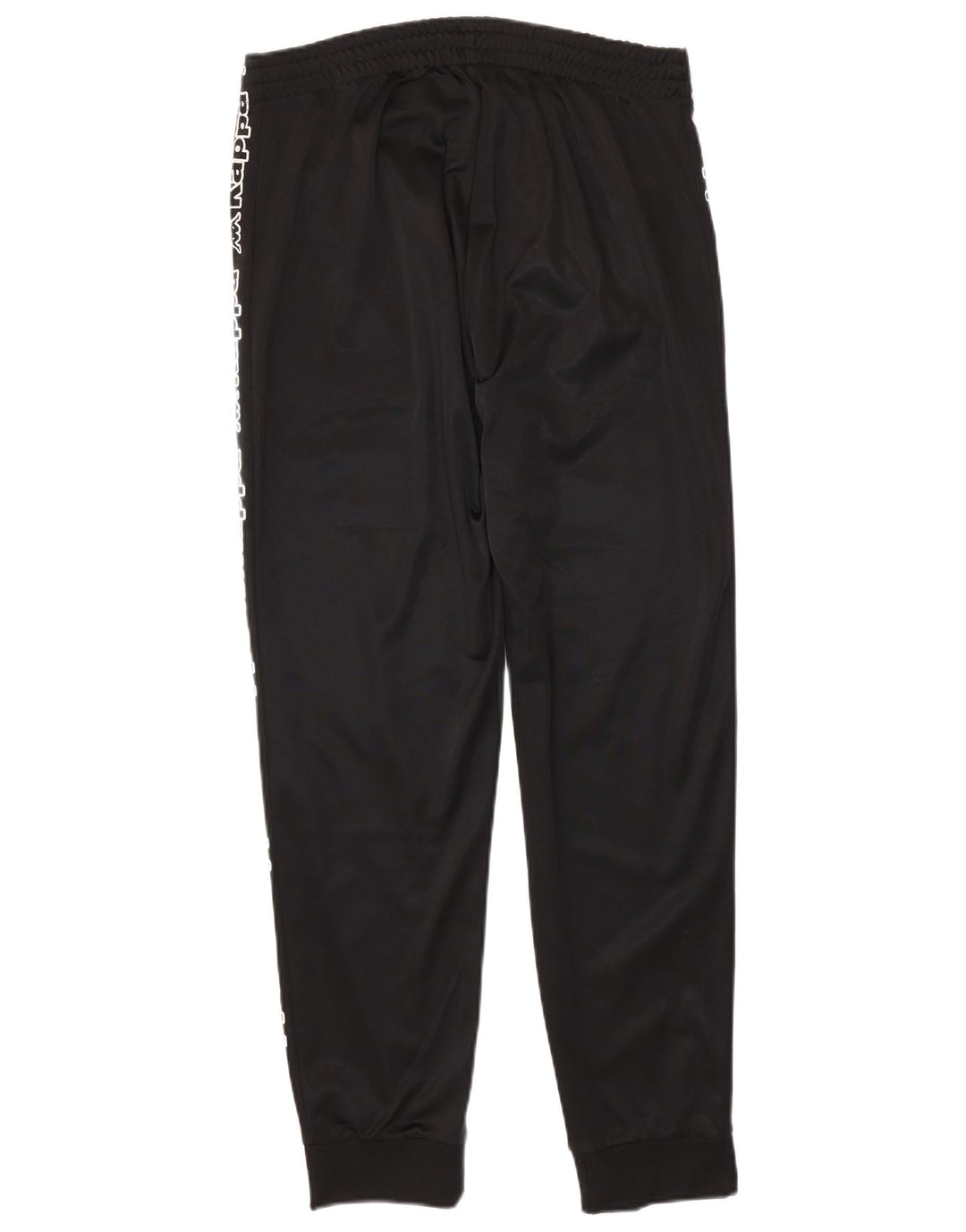 Kappa Hombre Pantalones De Chándal Gráfico Joggers Large Poliéster Negro