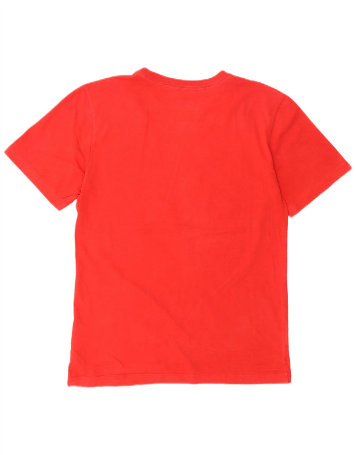 Nike Camiseta con gráfico de ajuste regular para hombre, talla pequeña, algodón rojo