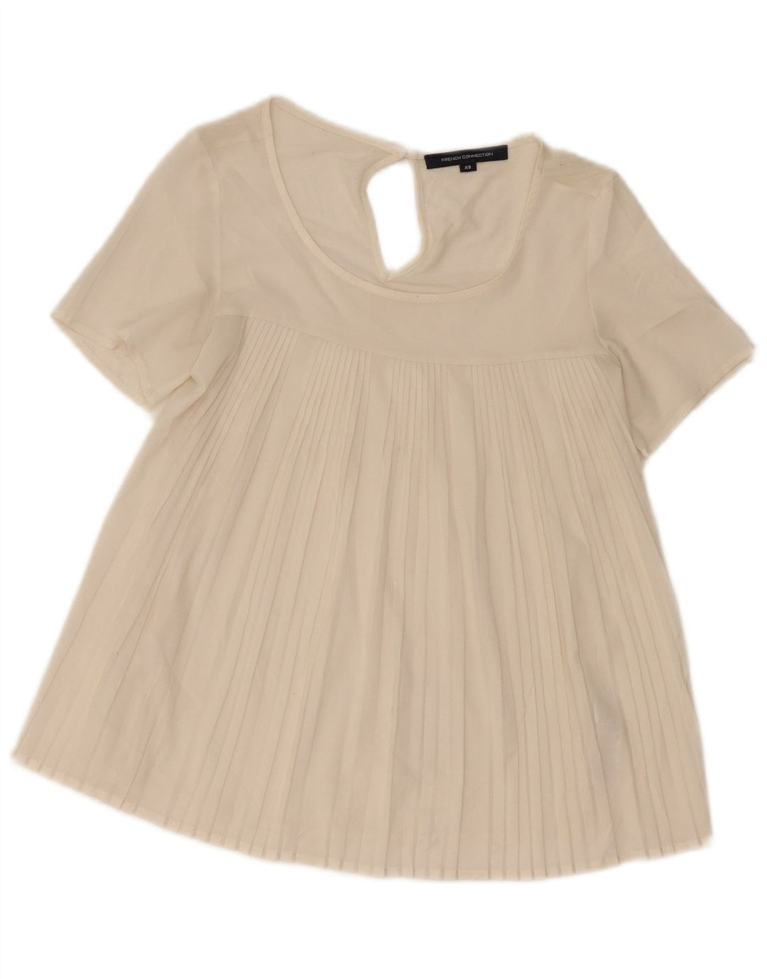 French Connection Blusa extragrande para mujer UK 6 XS Poliéster blanco