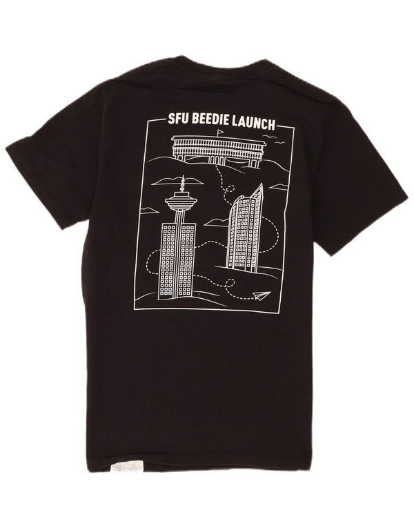 Champion Mens SFU Beedie Launch Graphic Camiseta Top Pequeño Algodón Negro