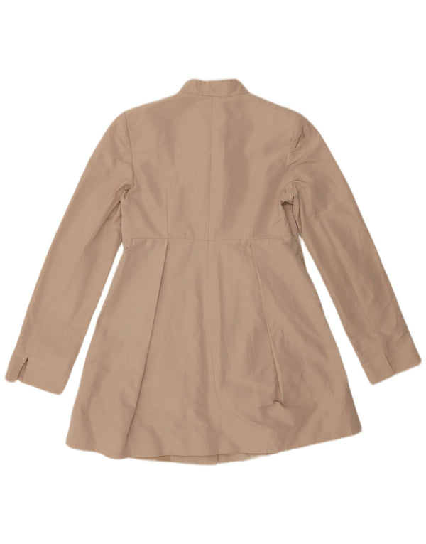 Pinko Chaqueta tipo blazer larga para mujer UK 44 Grande Poliéster beige