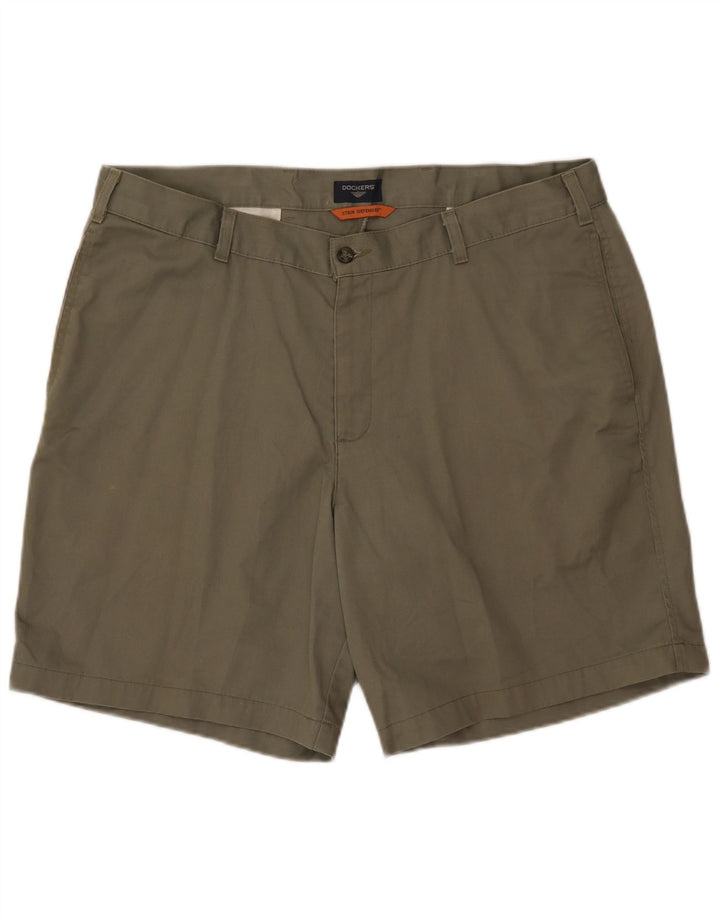 Dockers Mens Stain Defender Chino Shorts W38 XL Caqui