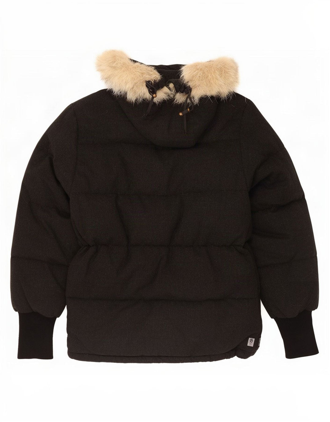 Moncler Chaqueta acolchada con capucha para hombre Reino Unido 36 Small Lana negra
