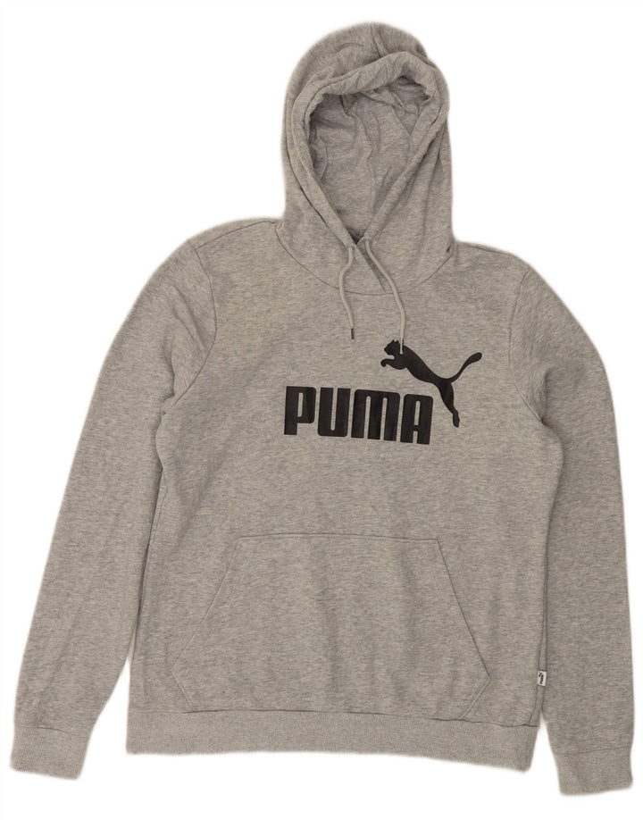 PUMA Sudadera con capucha gráfica para mujer Reino Unido 16 Grande Gris moteado