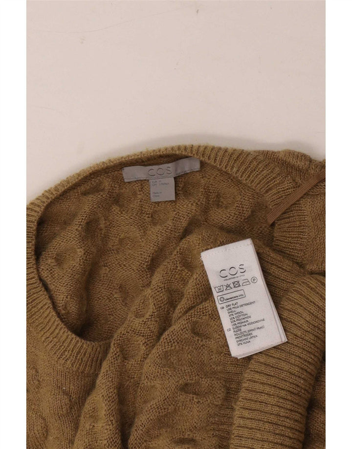 Cos Jersey de cuello redondo para hombre de lana beige medio