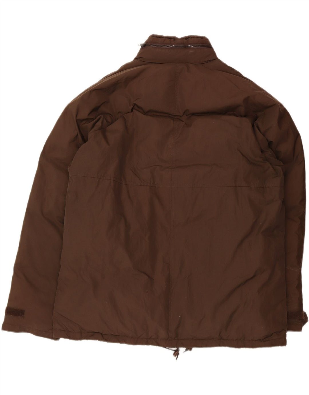 CALVIN KLEIN JEANS Chaqueta acolchada con capucha para hombre UK 42 XL Nylon marrón