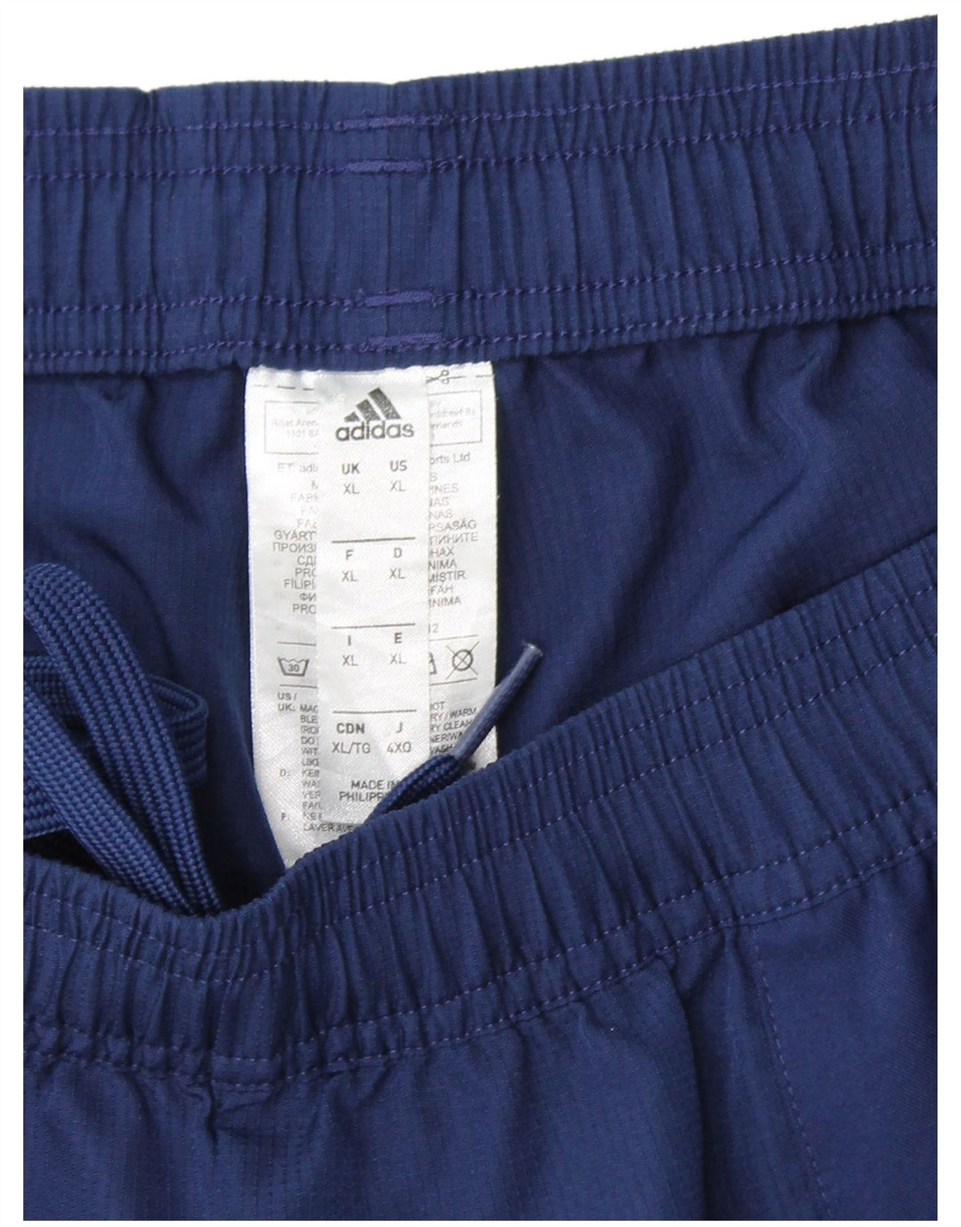 ADIDAS Pantalones cortos deportivos Climalite para hombre XL Poliéster azul marino