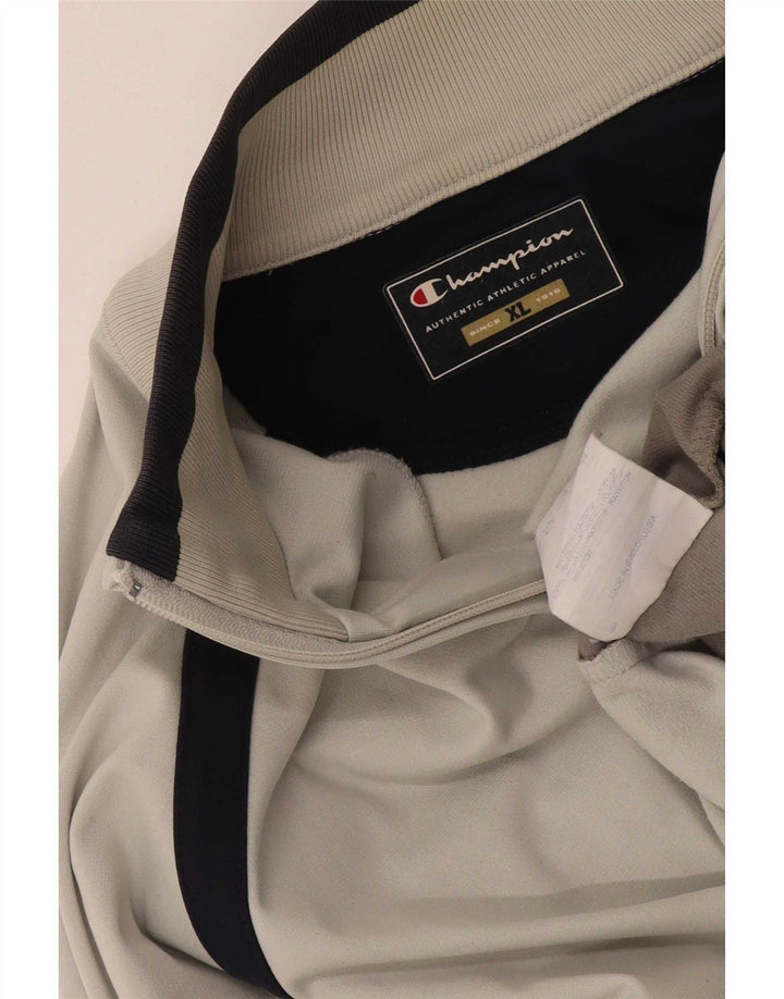 Champion Chaqueta De Chándal Para Hombre XL Blanco Colorblock Poliéster