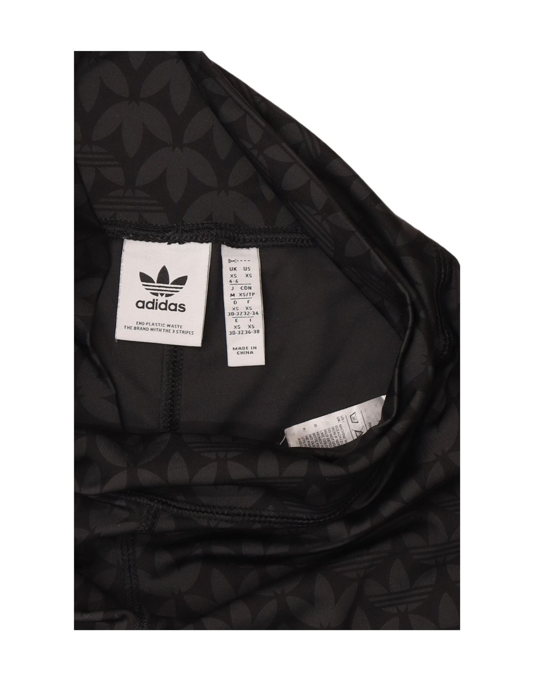 Adidas Leggings gráficos para mujer UK 4/6 XS Negro Poliéster