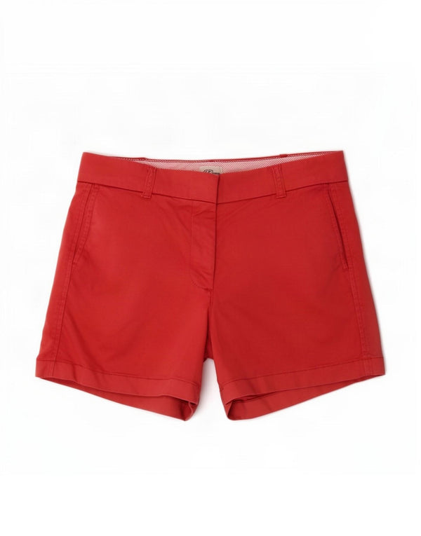 J. Crew Pantalones cortos chinos para mujer US 8 Medium W32 Algodón rojo
