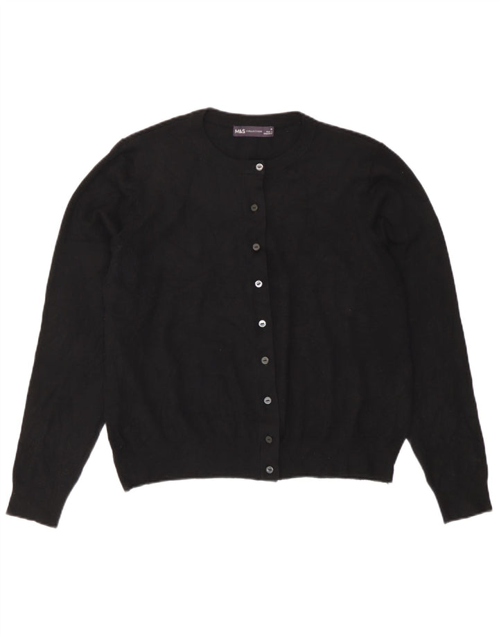 Marks & Spencer - Cárdigan para mujer, talla 40, talla grande, viscosa negra