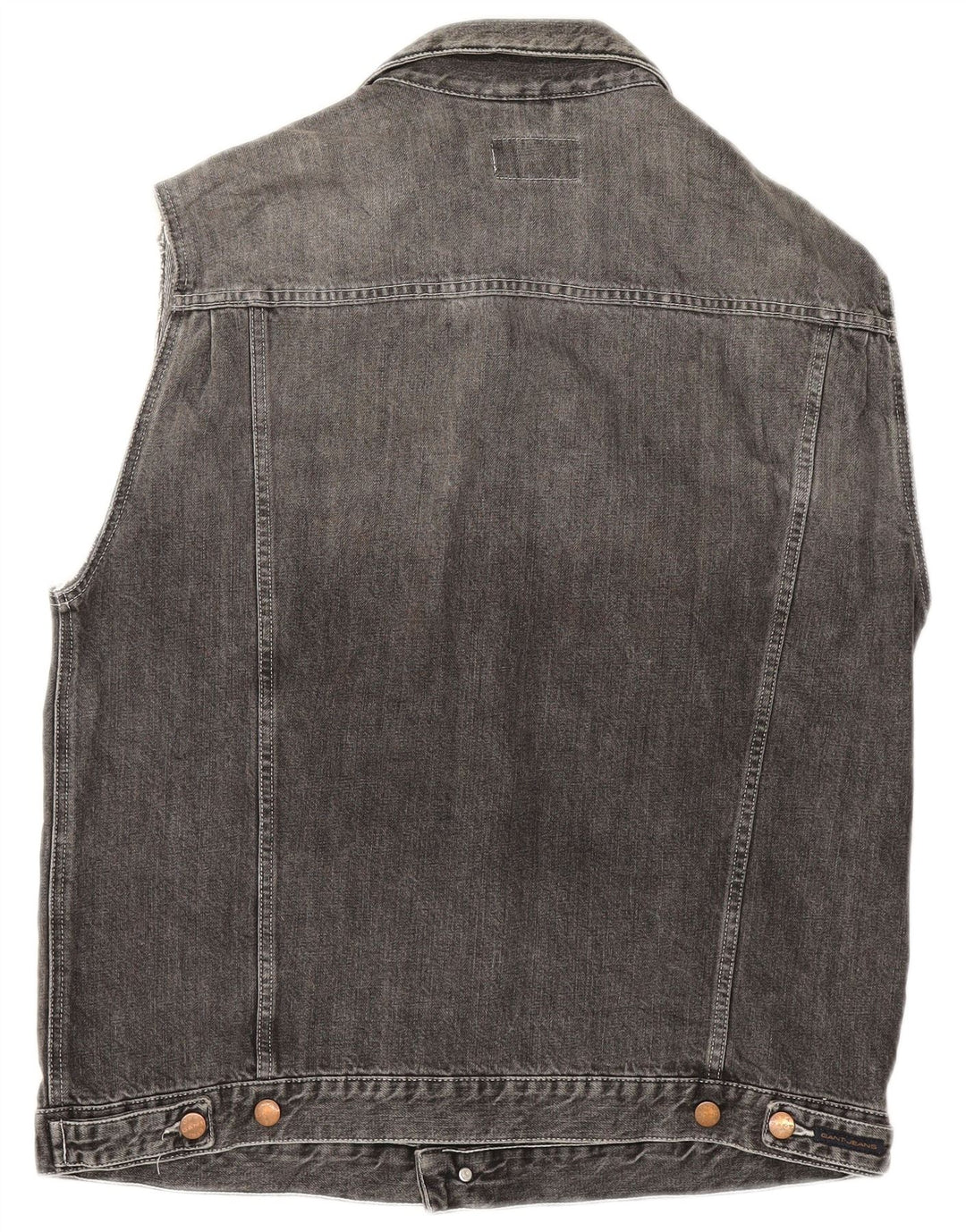 Gant Chaleco vaquero para hombre Reino Unido 40 Grande Gris Algodón