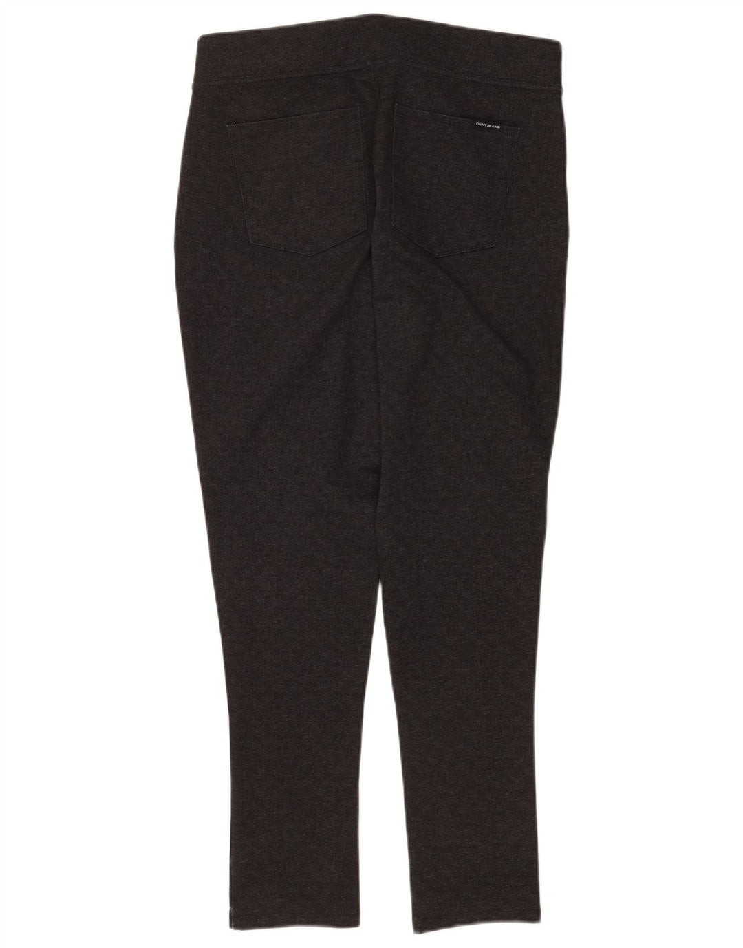 Dkny Pantalones Casuales Pitillo Para Mujer Medianos W30 L28 Poliéster A Cuadros Gris