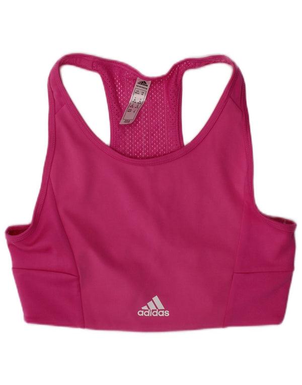 Adidas Mujer Graphic Sport Bra Top UK 4/6 XS Rosa