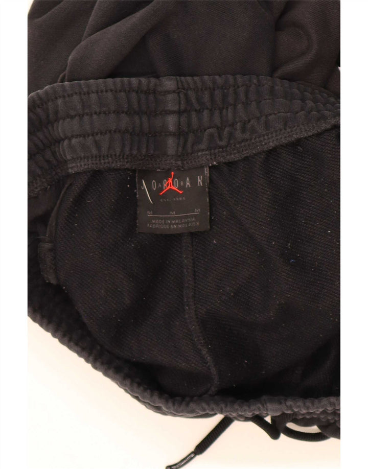 Jordan Shorts deportivos gráficos para hombre Algodón negro mediano