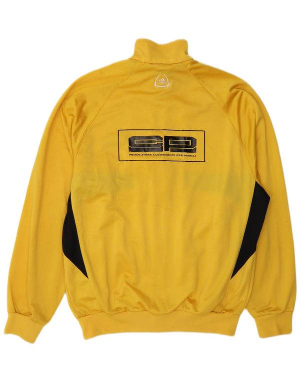 Adidas - Chaqueta de chándal gráfica para hombre, talla 44/46, color amarillo grande