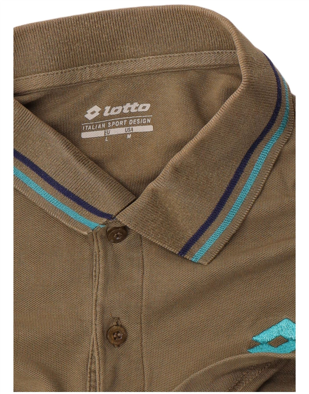 Polo Lotto Hombre Caqui Mediano