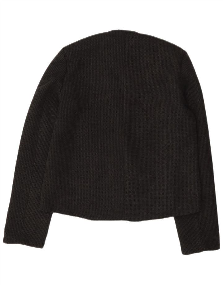 Zara Chaqueta Blazer De 3 Botones para Mujer UK 10 Small Black