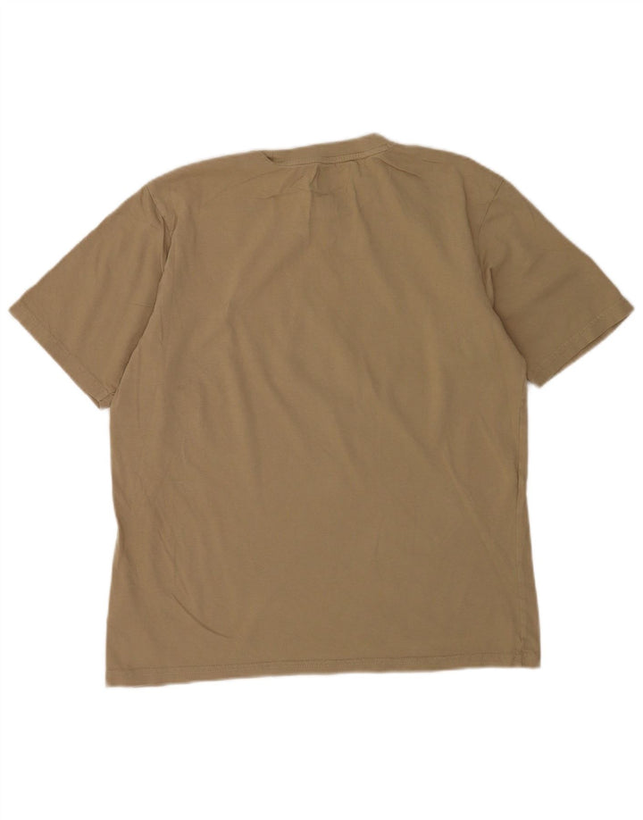 Dickies Hombre Camiseta Gráfica Top Small Algodón Beige