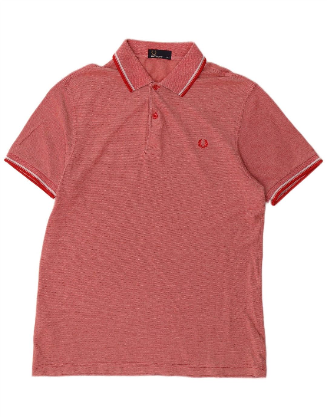 Polo Fred Perry Hombre Algodón Rojo Medio