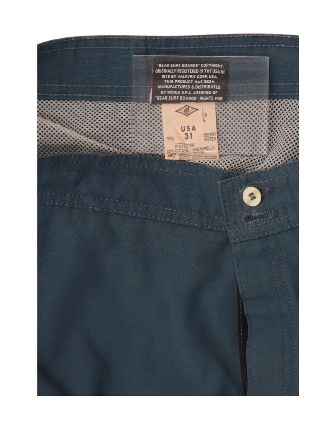 Bañador para hombre Bear Medium Azul marino Colorblock Poliéster