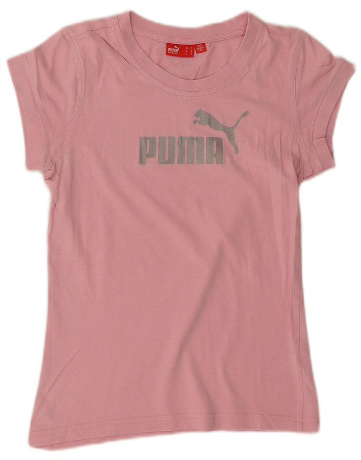 Puma Camiseta gráfica para mujer Top UK 12 Medium Pink
