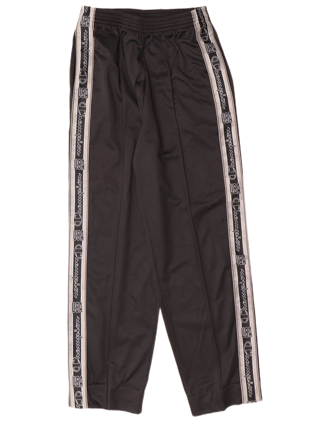 CHAMPION Pantalones de chándal con estampado gráfico para hombre Poliéster negro mediano