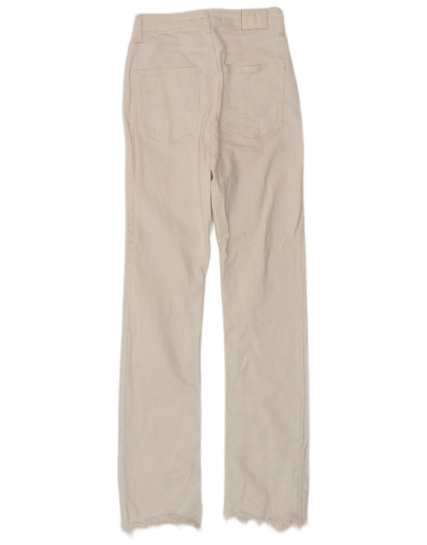 Zara Jeans Slim Mujer EU 36 XS W26 L32 Algodón Blanco