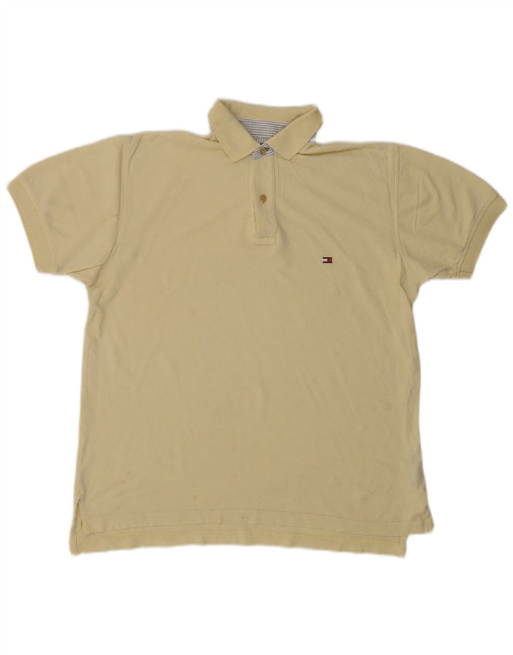 Polo Tommy Hilfiger Hombre Pequeño Algodón Amarillo
