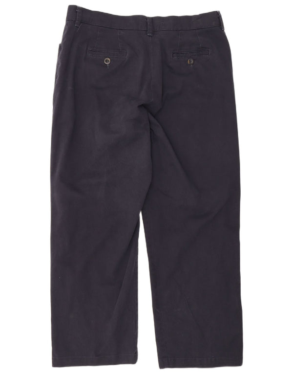 Lee Pantalones casuales rectos y relajados para mujer US 16 2XL W36 L28 Azul marino