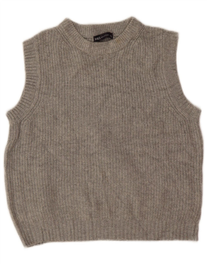 Marks & Spencer - Camiseta sin mangas para mujer, talla S, poliéster gris