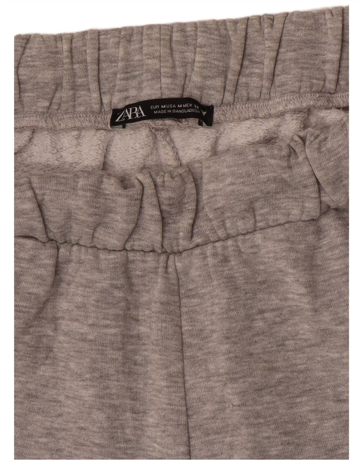 Zara Mujer Pantalones De Chándal Joggers UK 44 Gris Medio