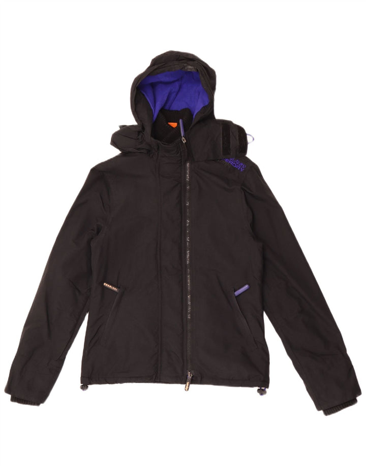 Superdry Chaqueta Cortavientos Gráfica para Mujer UK 40 Small Black
