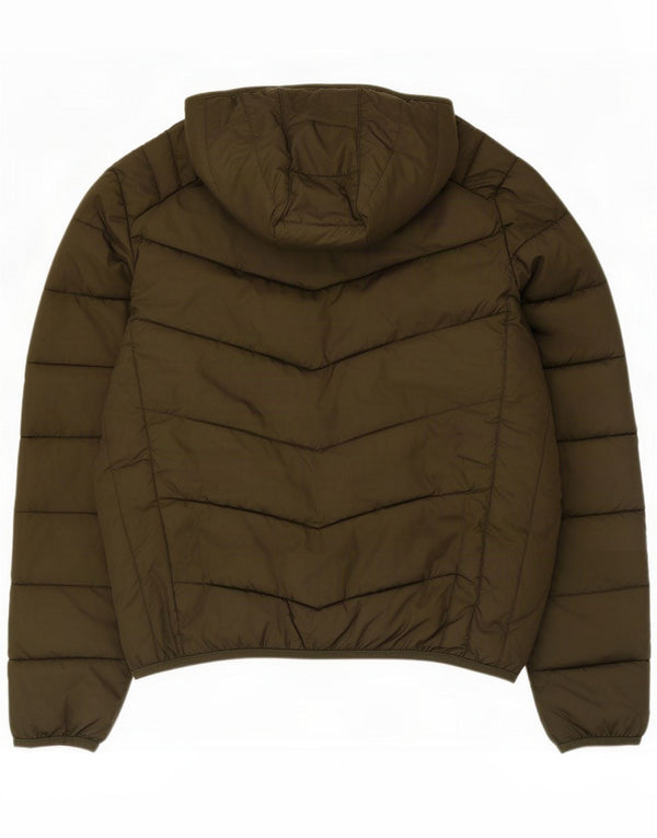 Chaqueta acolchada con capucha para hombre Ellesse UK 42 XL Color caqui