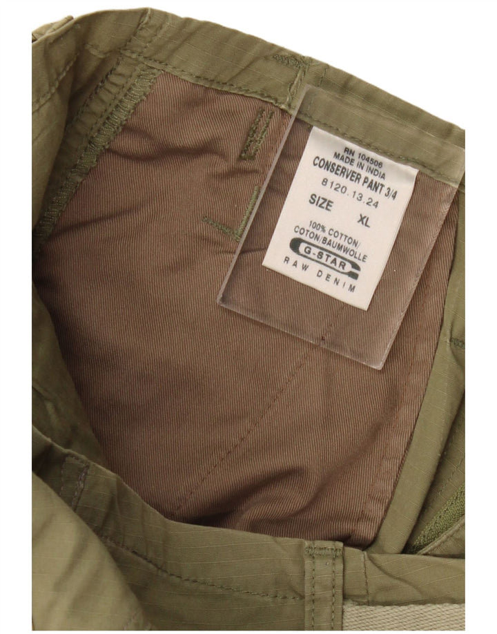 G-Star Pantalones Capri Cargo para Hombre XL W40 L22 Algodón Caqui