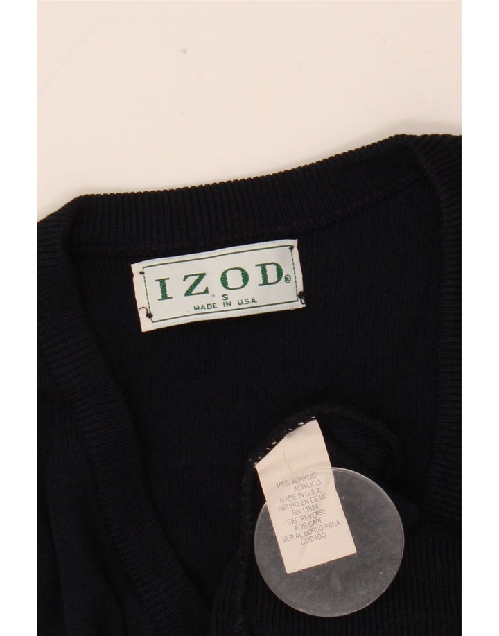IZOD Suéter con Cuello en V para Hombre Pequeño Azul Marino Acrílico