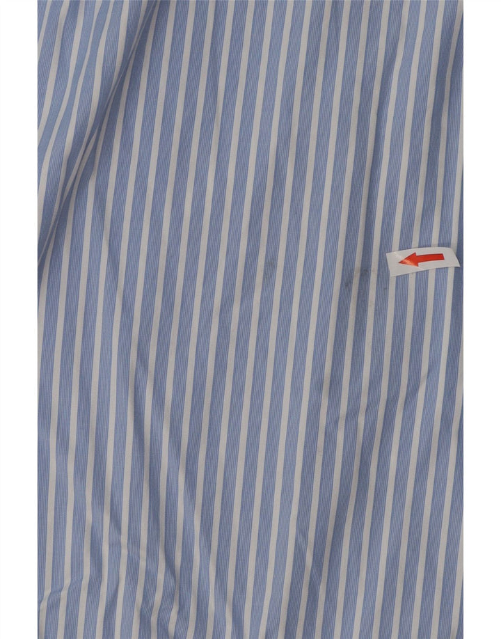 MASSIMO DUTTI Camisa Hombre Talla 16 1/2 Grande Algodón Rayas Azul