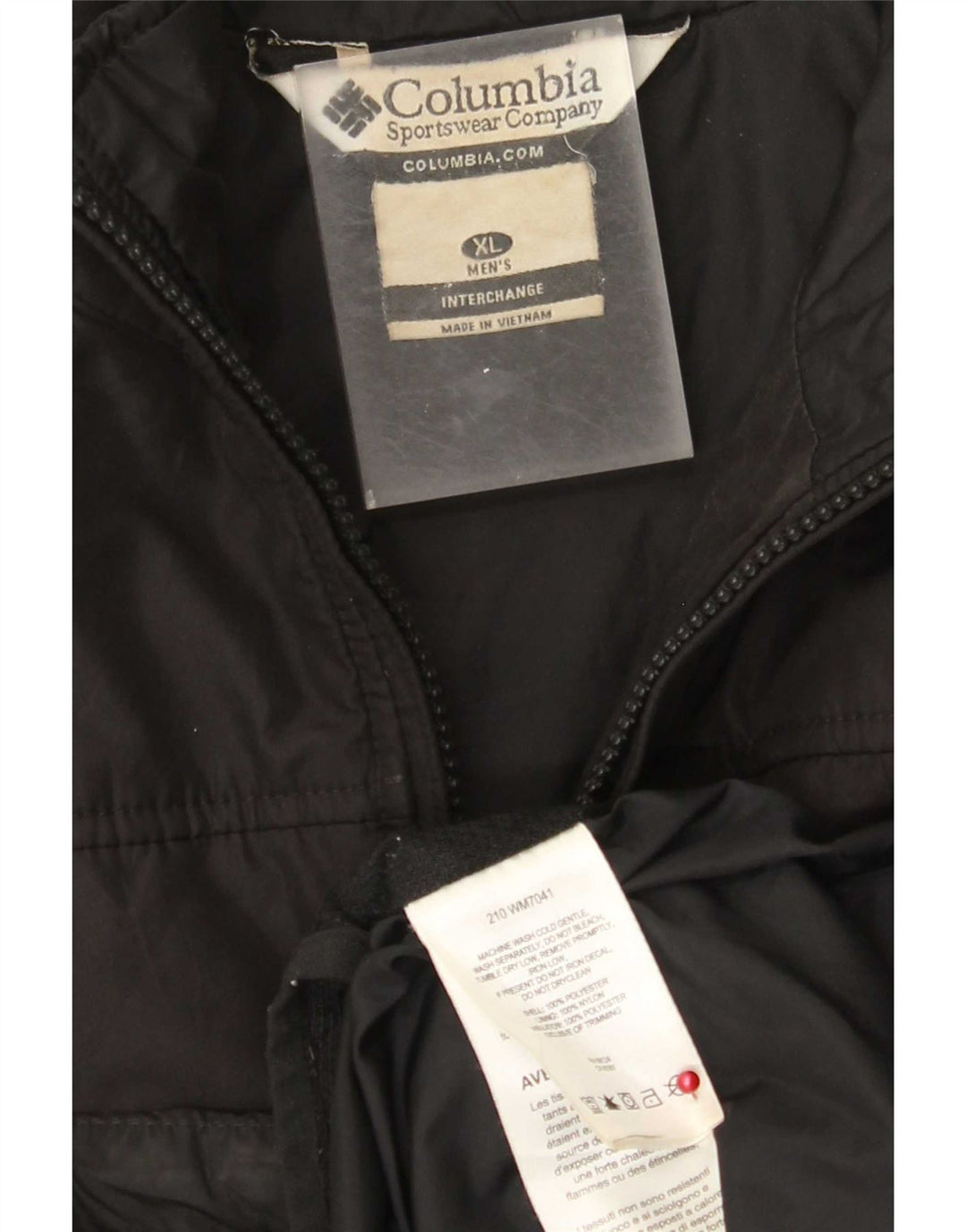 Columbia Chaqueta bomber con forro intercambiable para hombre UK 42 XL Poliéster negro