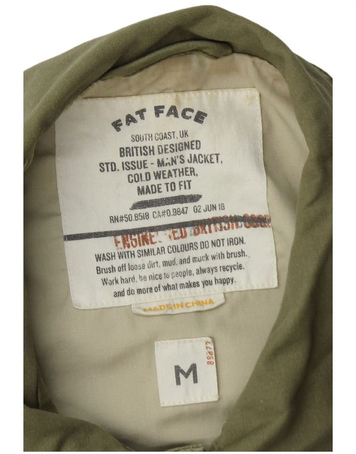 Chaqueta bomber para hombre Fat Face UK 38 Algodón caqui mediano