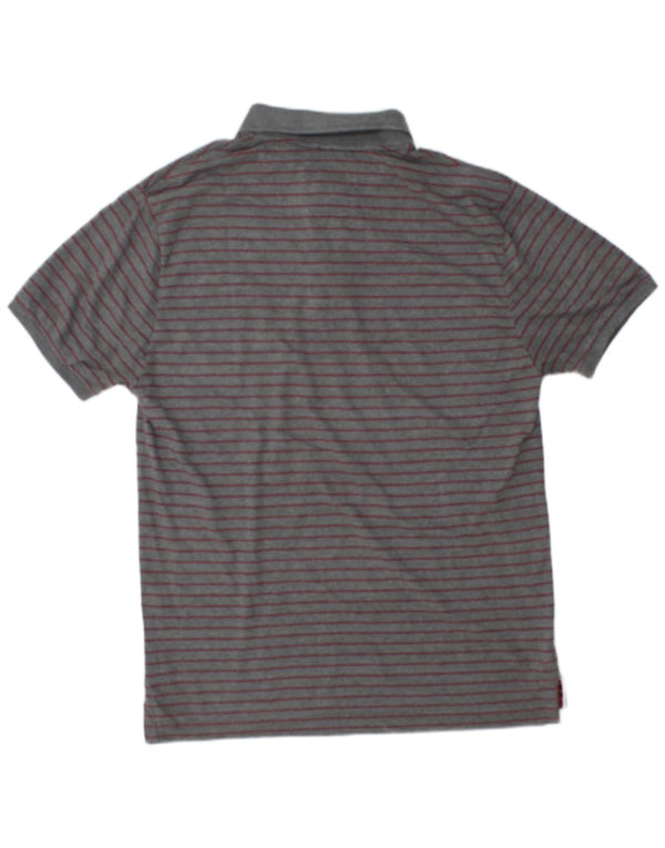 Polo Scout para hombre 2XL Algodón a rayas gris