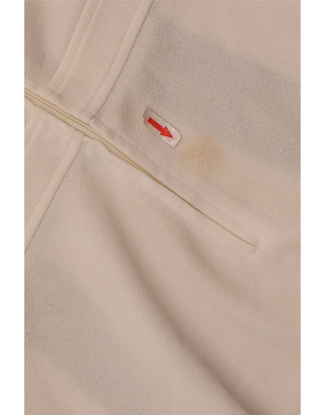 Blusa vintage sin mangas para mujer Top IT 46 Bloque de color blanco grande