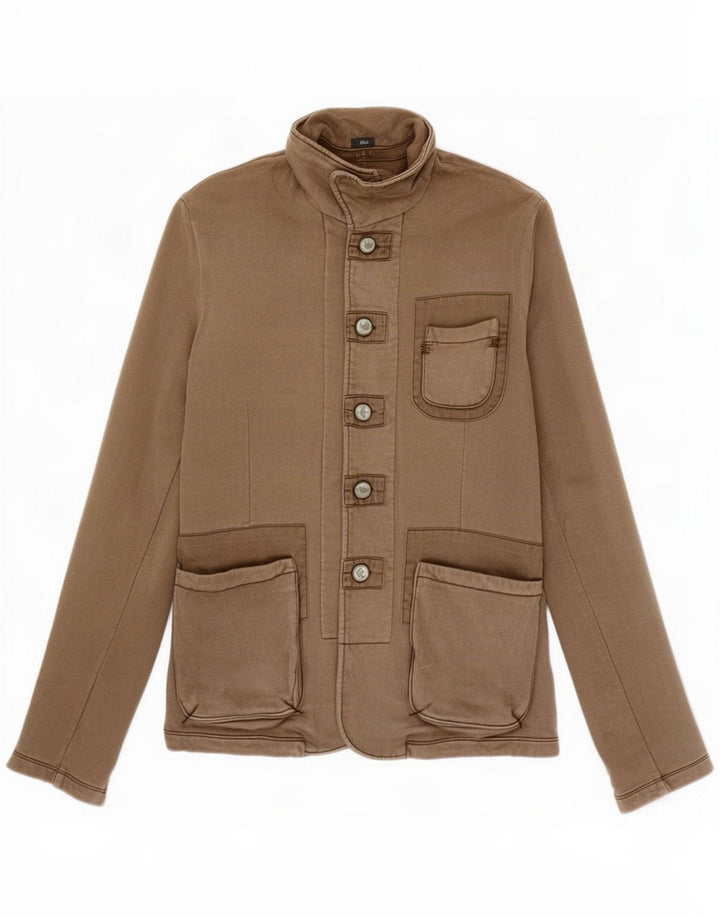 Armani Jeans Chaqueta utilitaria para hombre UK 38 Algodón marrón medio