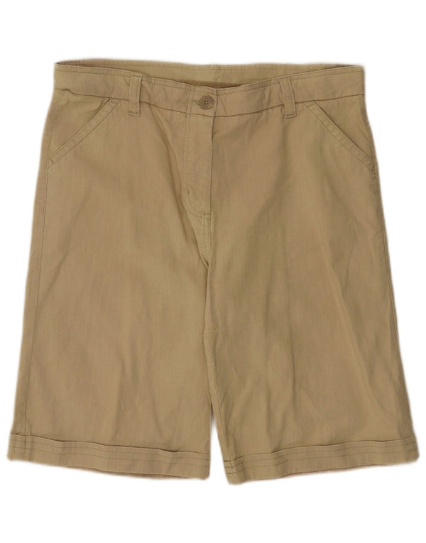 Marks & Spencer Bermudas para mujer UK 16 Large W34 Algodón beige