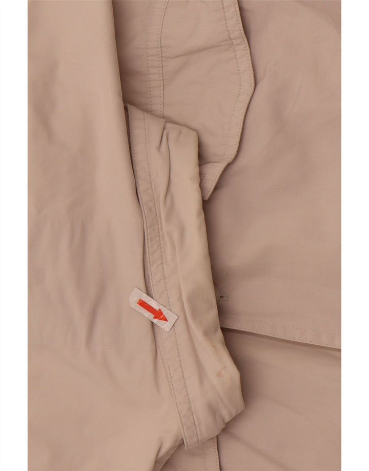 Vintage hombres camisa de manga corta algodón blanco grande
