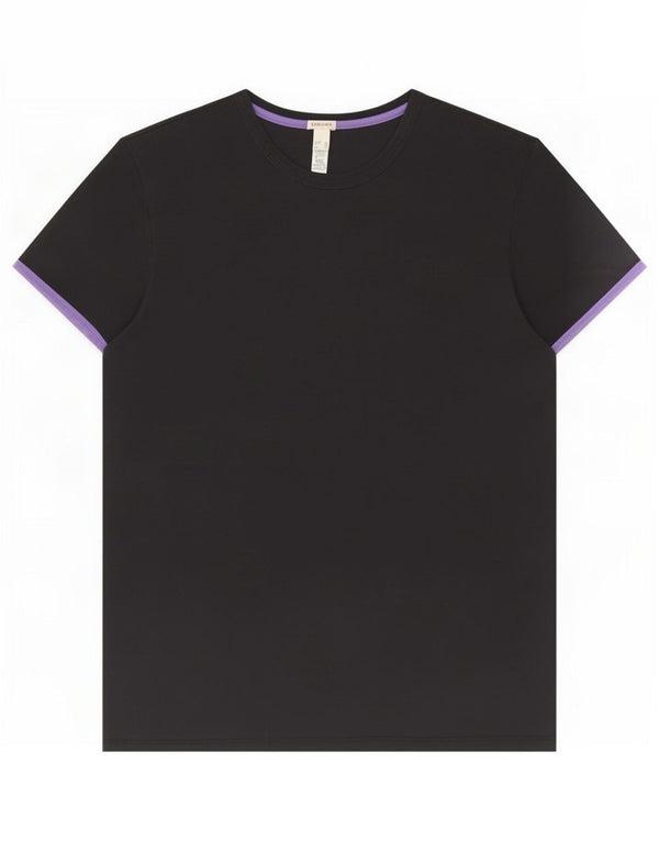 Diesel Hombre Camiseta Gráfica Top XL Algodón Negro