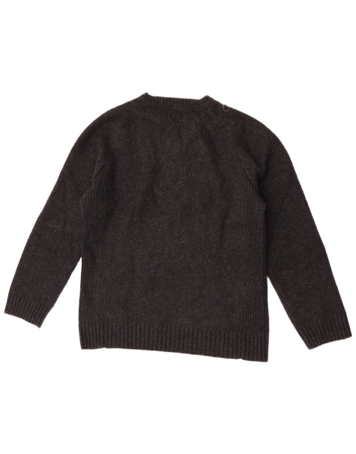Levi's Jersey con cuello en V para hombre de lana de cordero negra mediana