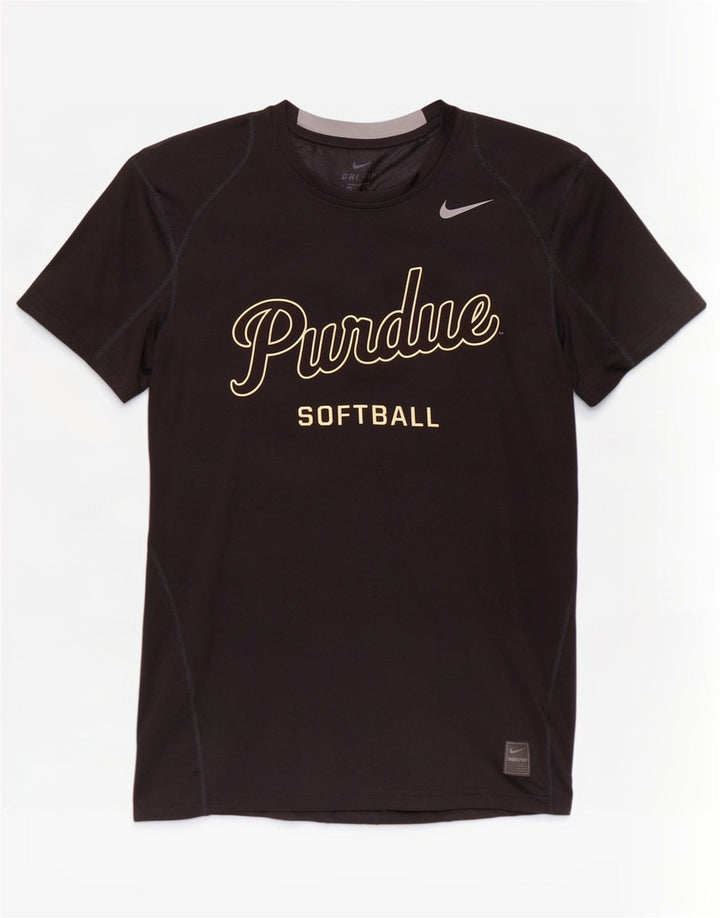 Nike Camiseta Dri Fit Graphic para Hombre Top Mediano Negro Poliéster